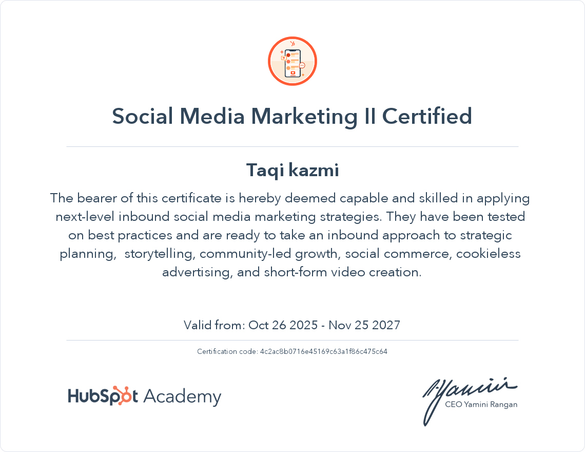 HubSpot Social Media II